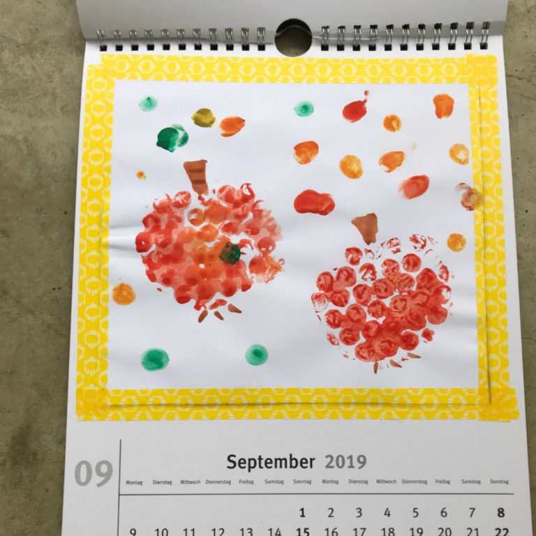 Kalender basteln mit Kleinkindern schatzenkind.de